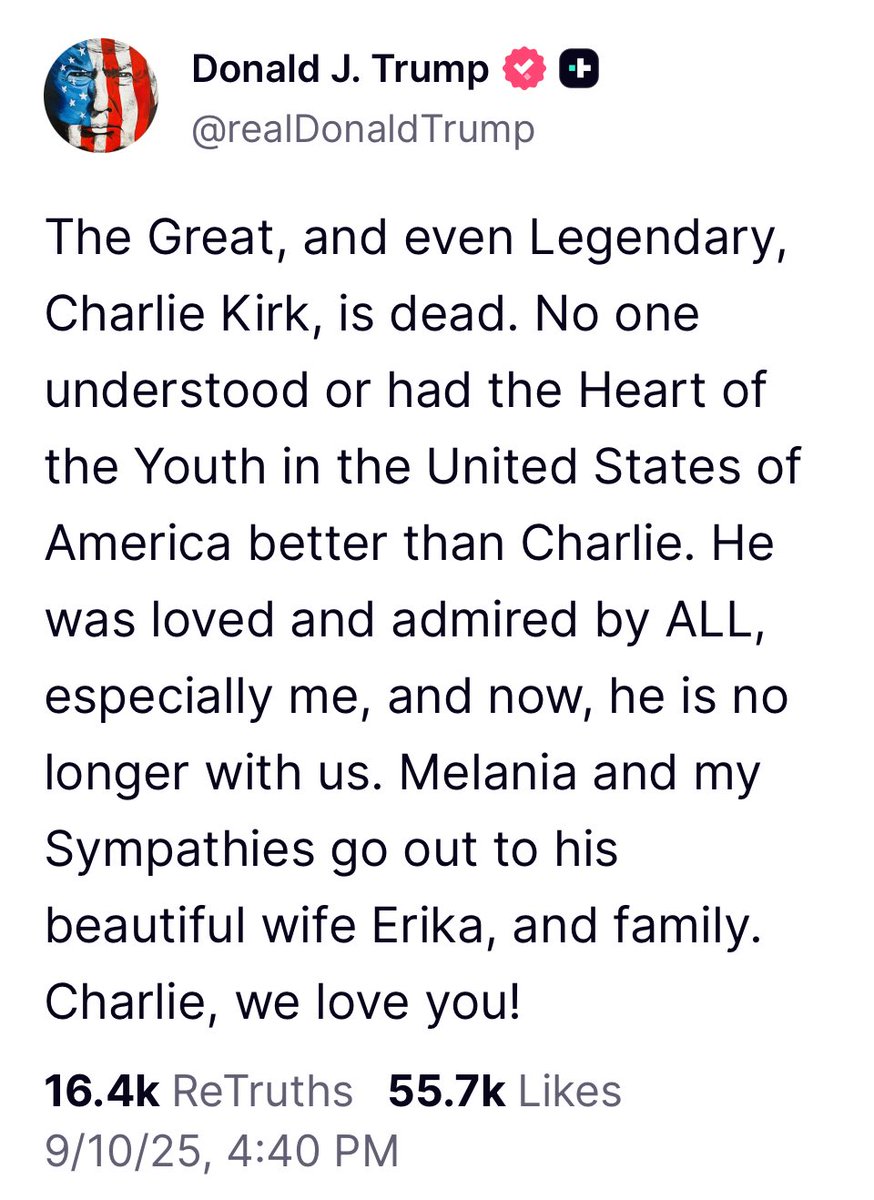 Richard Corcoran (@richardcorcoran) on Twitter photo Tragic news today. I’ll be praying for the Kirk family. I find solace in knowing exactly where Charlie is now. I’m so thankful for his amazing contributions at such a young age for freedom. Tragic news today. I’ll be praying for the Kirk family. I find solace in knowing exactly where Charlie is now. I’m so thankful for his amazing contributions at such a young age for freedom.