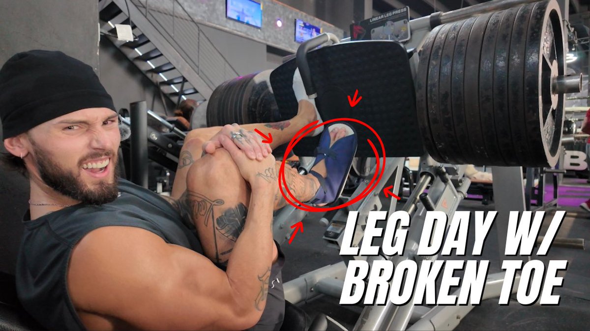 Training legs w/ a broken toe youtu.be/Ac_2NpznNQg?si…