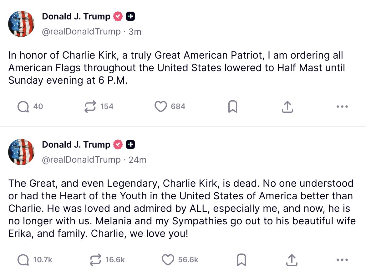 We love you Charlie

You were a warrior and a leader

History will be very kind to you down here on Earth

We will take care of your family

RIP
