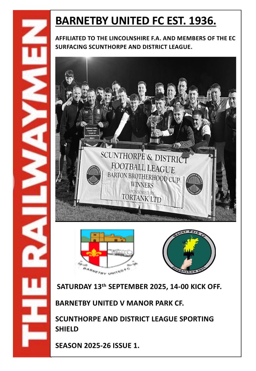 Front cover for the season opener against <a href="/ManorParkCF/">Manor Park CF</a>. 16 pages.

<a href="/NLprogs/">Non-League Programmes</a>