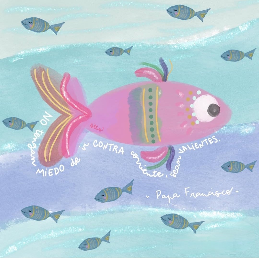 La expresión «a contracorriente» significa ‘en contra de la corriente’ o, en sentido figurado, ‘en contra de la opinión o la costumbre general’
Es incorrecto su uso con la preposición «en»: *«en contracorriente».
No es válida la grafía en tres palabras: *«a contra corriente». 🐟