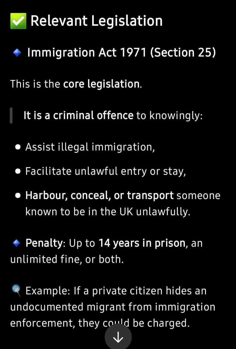TyrantsOut's tweet image. Penalty for assisting illegal immigrants up to 14 years in prison an unlimited fine or both

UK  government and their agents are complicit and KNOWINGLY BREAKING THE LAW

#StopTheBoats #StopTheInvasion #SendTHemBack
#ArrestAllthoseComplicit