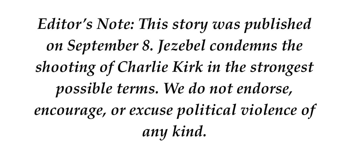 LauraPowellEsq's tweet image. Two days ago, this outlet promoted paying a witch to curse Charlie Kirk to make him be on the receiving end of hatred.

Now they disavow themselves of the consequences of their rhetoric.

The media has blood on its hands.