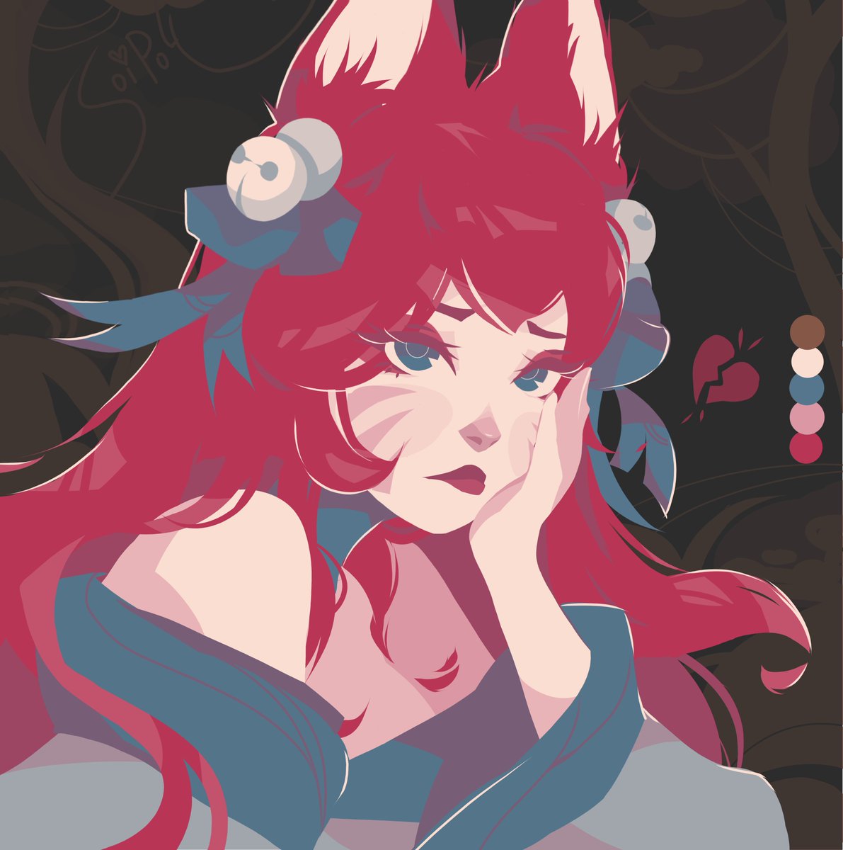 Ahri Spirit Blossom ( •̀ ω •́ ) | a small palette challenge before a big job 

10.09.25
#ArtofLegends #Ahri #AhriSpiritBlossom #LeagueOfLegends #palettechallenge #colorchallenge