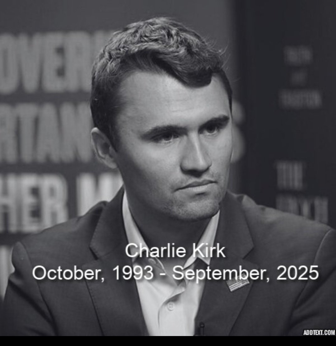 NO ONE SHOULD DIE BECAUSE OF THEIR POLITICAL OPINIONS AND BELIEFS... RIP CHARLIE KIRK 😭