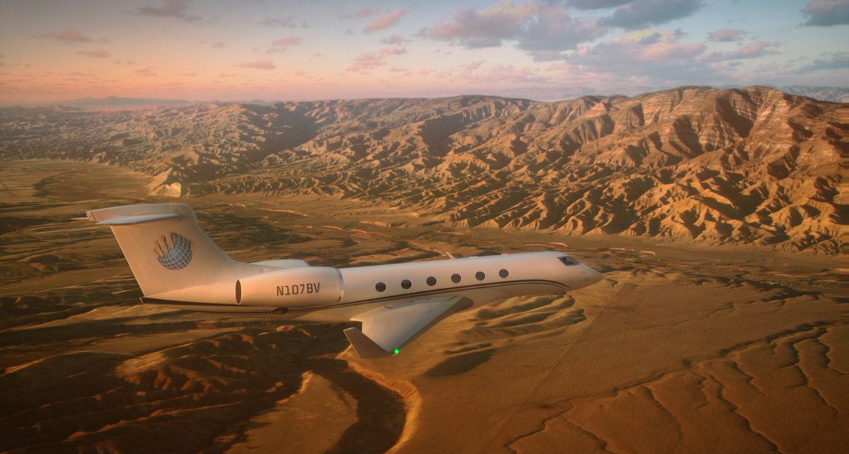 this plane is taking off from a mormon-owned 250,000-acre ranch deep in utah with a private runway right now