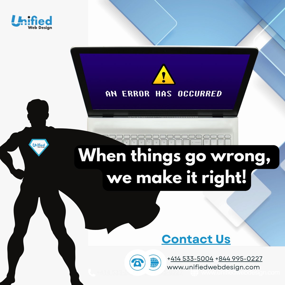 UnifiedWD's tweet image. Websites crash. Errors pop up. Stuff breaks.
😬 That’s where we come in. 💻 We don’t just patch—we fix it right so your site runs smooth & your biz stays on track.
We’ve got your back! 💪
👉 unifiedwebdesign.com
#WebDesign #WebsiteSupport #WebMaintenance