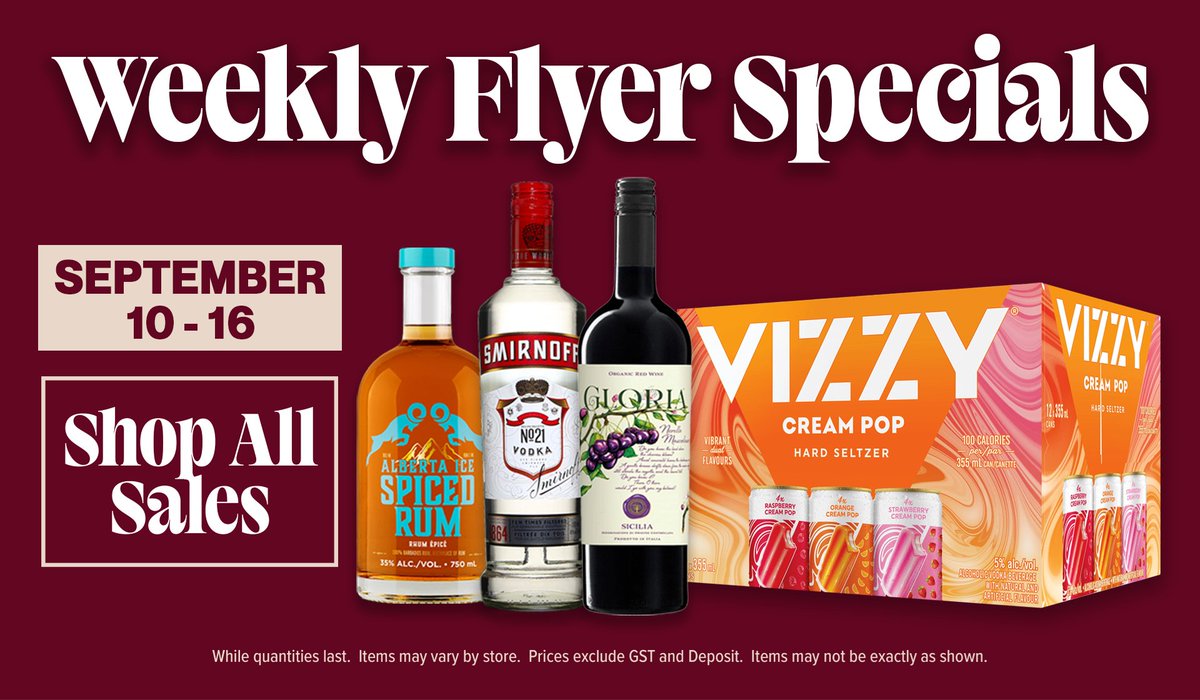 Sip, save, repeat. 🍷 Flyer deals run now through Sept 16—stock up on the bottles you love! wineandbeyond.ca/collections/al…