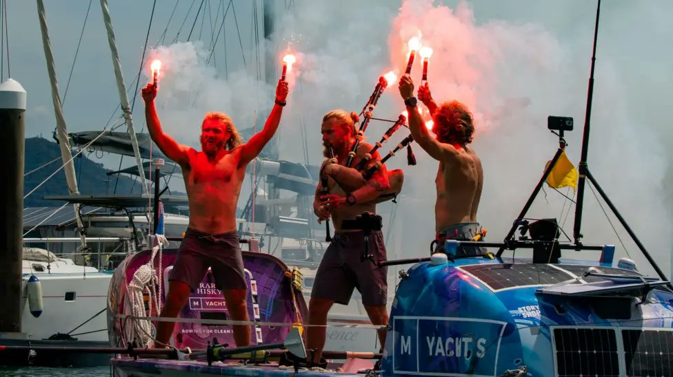 LiveLoveCeltic's tweet photo. Well done boys on exceeding your 1M target, just as you landed back in Scotland!  Brilliant👏👏👏
#macleanbrothers #PacificRow https://t.co/yuPe5HKLMe