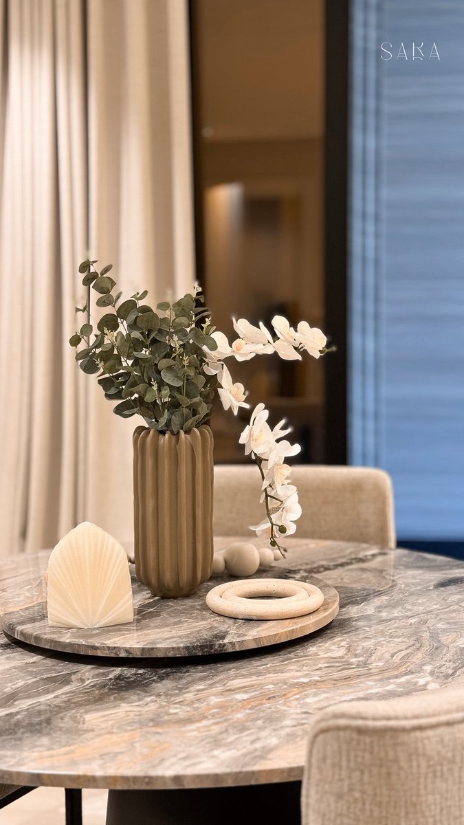 sa_design1's tweet photo. #تصميم طاولة طعام دائرية مناسبة للمساحات الصغيرة والمفتوحه 🌾 - #الرياض #الماجدية_ريزدنس https://t.co/HJBsnzz7B3