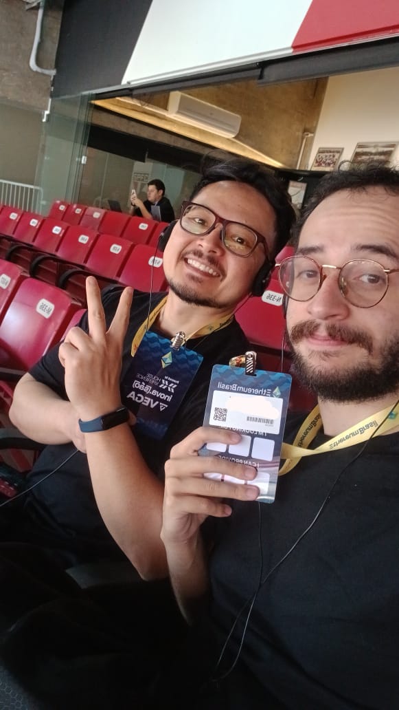 kts_yoshi's tweet image. @NoBloco_br making presence inside the event #ethereumbr @Ethereum_Brasil amazing!