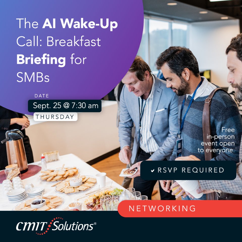 🚀 Colorado SMB leaders: Join us Sept 25 for a free breakfast + briefing on AI’s impact on business &amp; data security.

📍 Denver Marriott Westminster | 7:30–9:30 AM

RSVP: hubs.li/Q03HNvSg0