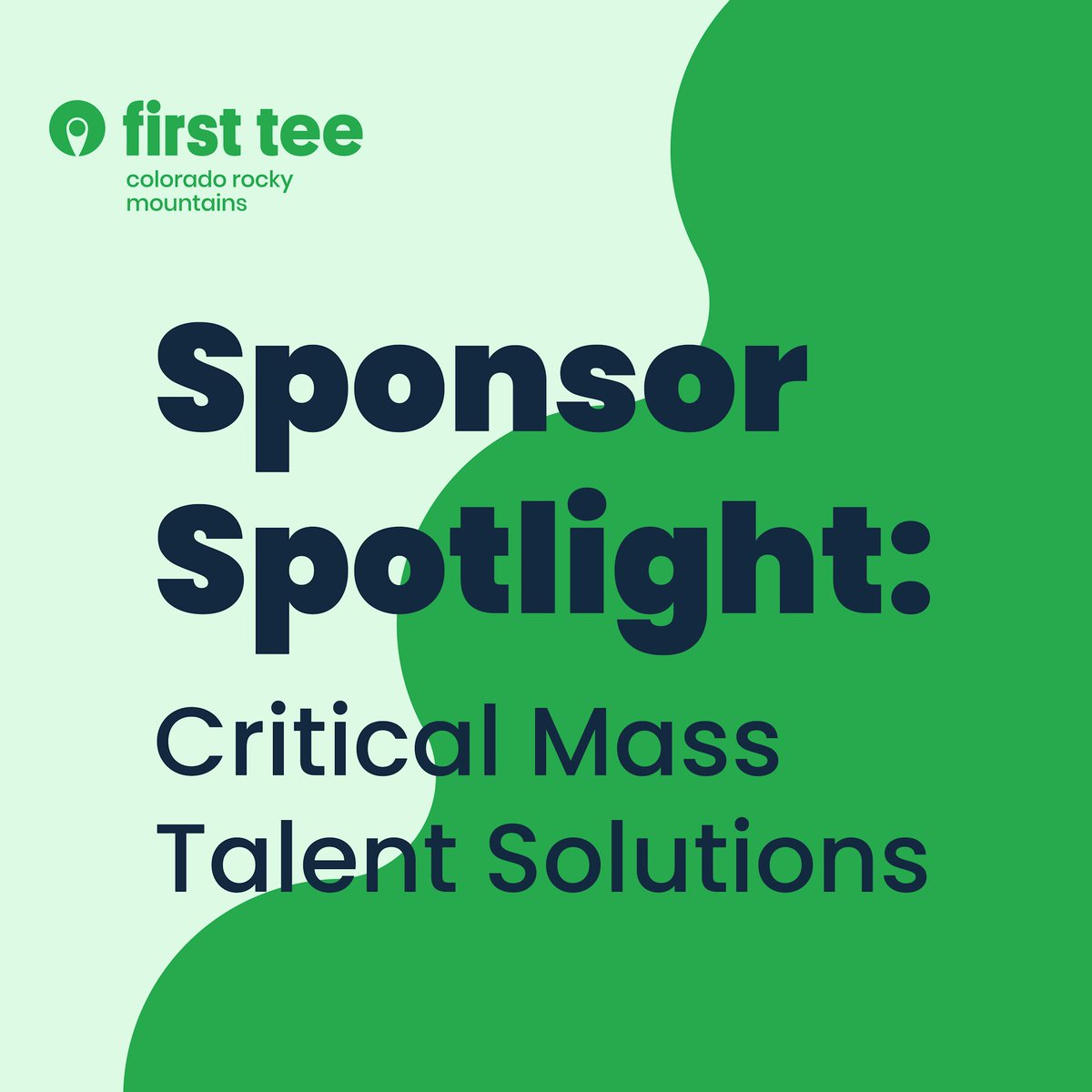 We’re proud to recognize Critical Mass Talent Solutions for their expanded support of First Tee – Colorado Rocky Mountains. Their three-year commitment helps us grow our impact and build game changers on and off the course. 

Learn more: firstteecoloradorockymountains.org/get-involved/