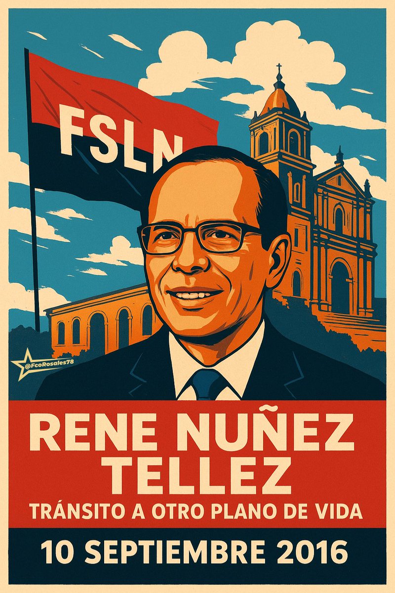 Hoy, #10Septiembre, recordamos al Cro. Santos René Núñez Téllez, quien en 2016 pasó a otro plano de vida.
Aquí seguimos juntos construyendo el porvenir, inspirados por el ejemplo de nuestro Compa René.
¡Hasta la Victoria Siempre!

#TodosSanJacinto 
<a href="/Atego16/">@🅰🆃🅴🅶🅾 🇳🇮</a> <a href="/corpav_m/">Carnitas ❤🖤❤🇳🇮</a> <a href="/istamati/">☀️𝐈 𝐒 𝐓 𝐀 𝐌 𝐀 𝐓 𝐈 🌼🇳🇮🇳🇮</a>