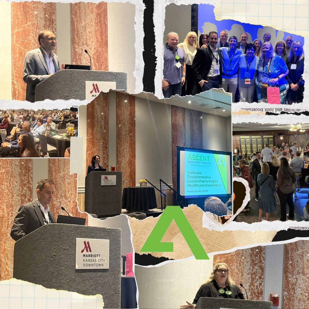 The ASCENT Conference is in full swing in Kansas City!

 Highlights included
- Program Chair Amy Lounds kicking things off with an overview
- Updates and awards from our president
- An Academy update from Dr. Rahul Shah
- An inspiring keynote from Meredith Hirsh