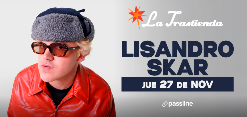 ::: LISANDRO SKAR ::: Jueves 27 de Noviembre.

Lisandro Skar dará su show más grande en Buenos Aires hasta la fecha: una noche histórica en La Trastienda donde presentará oficialmente su nuevo álbum de rock con una formación completa y una propuesta escénica poderosa. Será una