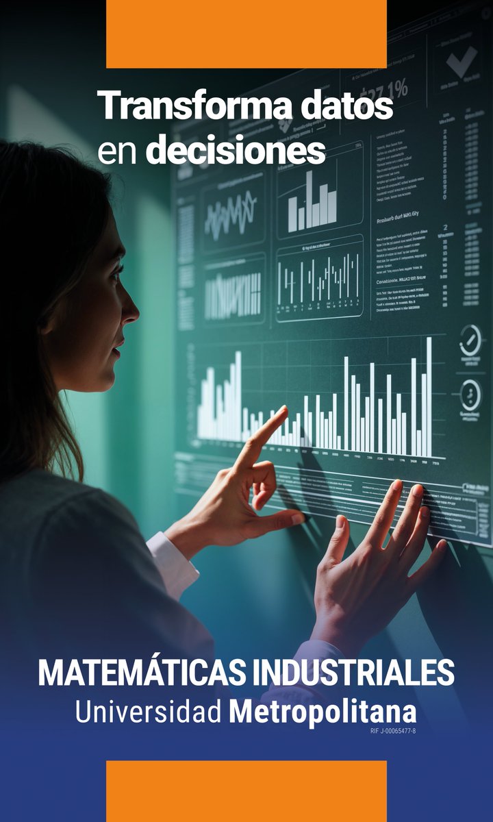 💡 Estudia #MatemáticasIndustriales en la #UNIMET y lidera la era de los datos. Aprende a aplicar la matemática en áreas como banca, robótica o bioingeniería. Si te apasiona resolver problemas complejos, ¡este es tu camino hacia el éxito! 
unimet.edu.ve/facultad_cienc…