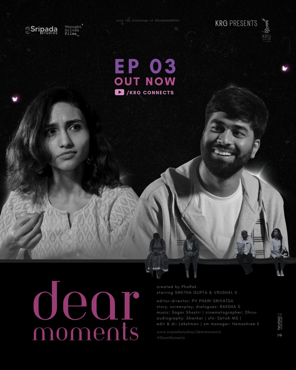 Sripada Studios (@sripadastudios) on Twitter photo Every story leaves a mark… ❤️
#DearMoments - Episode 03 𝐎𝐔𝐓 𝐍𝐎𝐖!
▶️youtu.be/a2D-2zJyZBk
#DearMomentsMiniSeries streaming now on KRG Connects YouTube Channel.
Presented by: <a href="/KRG_Connects/">KRG Connects</a>
Production: <a href="/SripadaStudios/">Sripada Studios</a> <a href="/ThoughtDrivens/">ThoughtDrivenFilms</a> Every story leaves a mark… ❤️
#DearMoments - Episode 03 𝐎𝐔𝐓 𝐍𝐎𝐖!
▶️youtu.be/a2D-2zJyZBk
#DearMomentsMiniSeries streaming now on KRG Connects YouTube Channel.
Presented by: <a href="/KRG_Connects/">KRG Connects</a>
Production: <a href="/SripadaStudios/">Sripada Studios</a> <a href="/ThoughtDrivens/">ThoughtDrivenFilms</a>