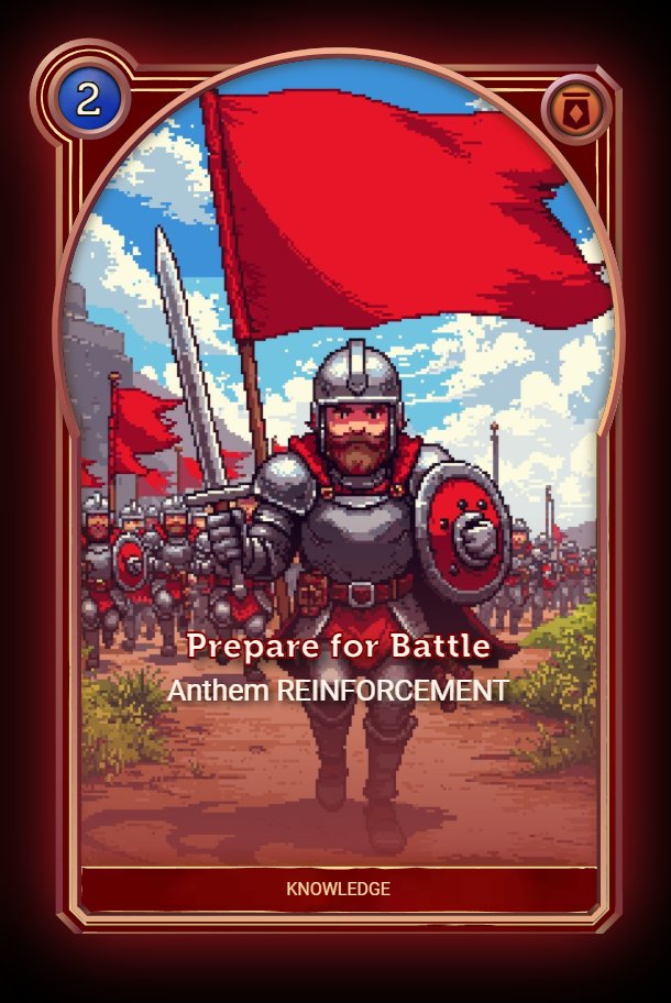CrowdControlNet's tweet image. Next Action card from the Culture class is:
Prepare for Battle
It represents the force of many coming together and fighting for the same cause, which is one of the key principles of culture. The combined power of all is more than the sum of its components.
--
"Morale is more…