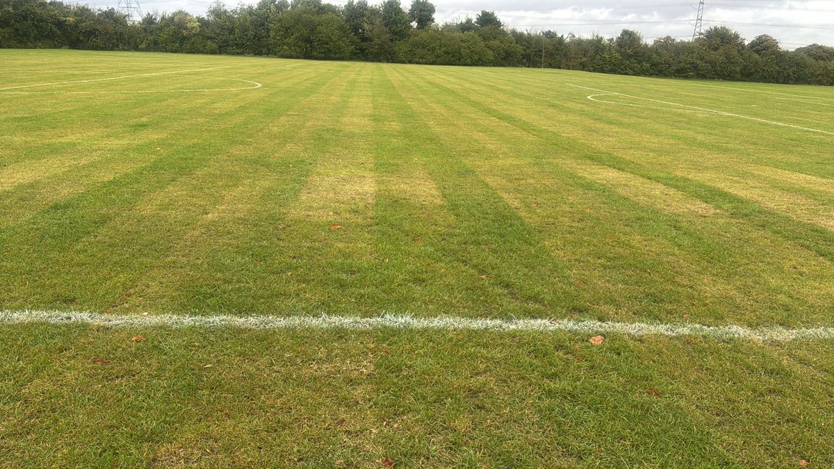 The ‘carpet’ was mowed and painted this morning!

fresh and ready for opponents to waste time this season ❤️