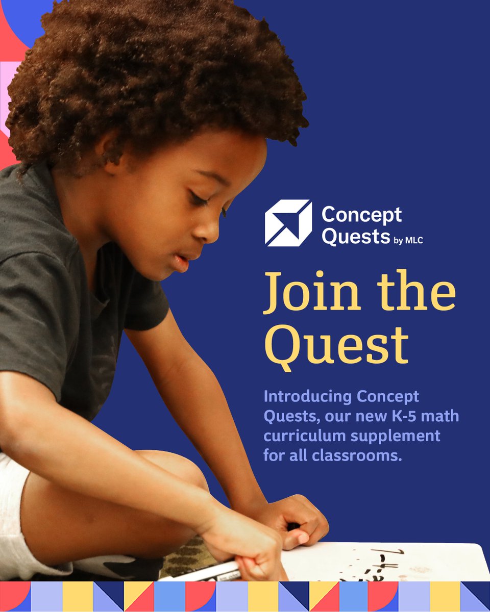 MLCmath's tweet image. ✨Discover Concept Quests by MLC
Every student can engage in fun, challenging, and thought-provoking activities that spark curiosity and help them become better problem solvers.

✅ Join the live webinar Sept 17 to learn more bit.ly/42fPkmH