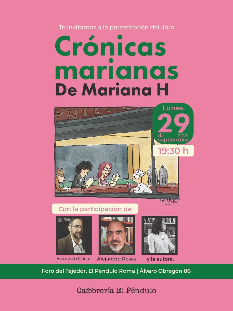 Que empiece el conteo, apártenme el 29 para tener el honor de presentar mi libro con estos dos cracks Eduardo Casar y Alejandro Rosas ⁦<a href="/arr1910/">Alejandro Rosas</a>⁩ ⁦<a href="/megustaleer/">Me Gusta Leer</a>⁩ ⁦<a href="/penguinlibrosmx/">Penguin Libros México</a>⁩