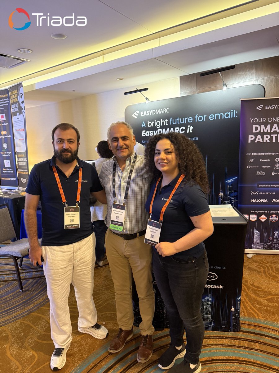 Always great to see fellow Armenians in the Channel! <a href="/easydmarc/">EasyDMARC</a>'s Gevorg Dabaghyan and Mariam Tsatryan.