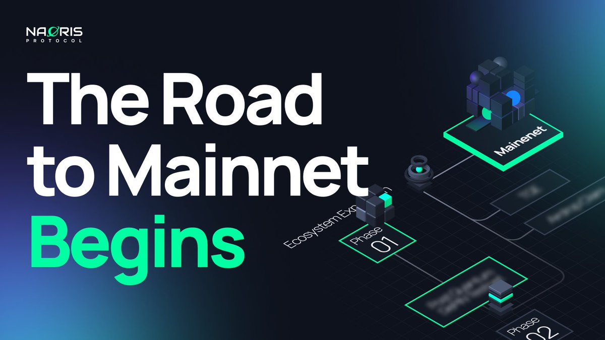 𝗧𝗵𝗲 𝗥𝗼𝗮𝗱 𝘁𝗼 𝗠𝗮𝗶𝗻𝗻𝗲𝘁 𝗵𝗮𝘀 𝗕𝗲𝗴𝘂𝗻.

The $NAORIS token is live, but it was only the ignition point.

Mainnet is the destination, where Naoris Protocol fully powers the world’s first post-quantum blockchain.
Built at the Sub-Zero Layer, Naoris isn’t competing