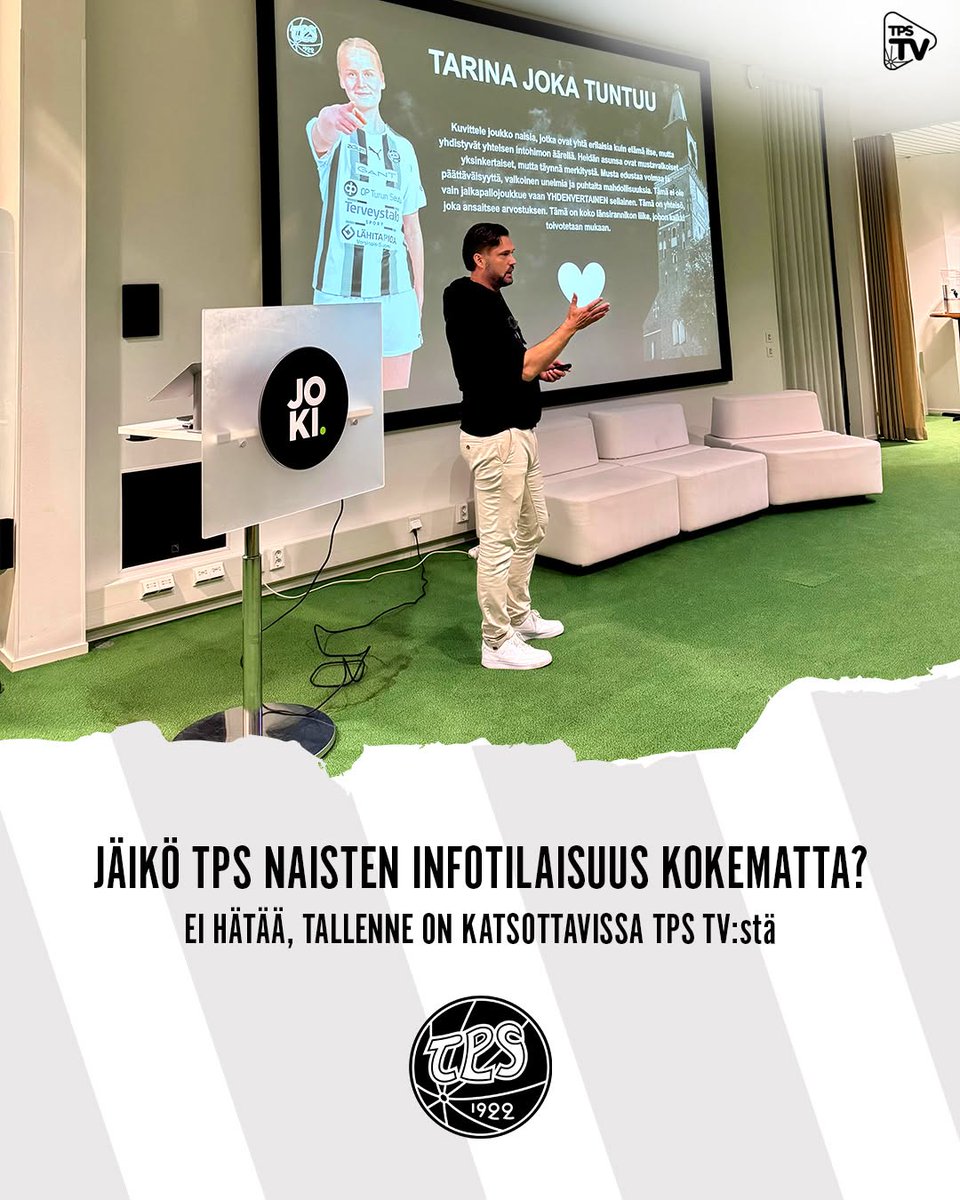 TPS Jalkapallon naisten edustusjoukkueen taustalle perustetaan uusi osakeyhtiö. TPS TV taltioi yhtiöittämisestä kertoneen tiedotustilaisuuden.

📺Katso video: youtube.com/watch?v=6AkOcI…

#FCTPS #KansallinenYkkönen #Turku #TKOMV