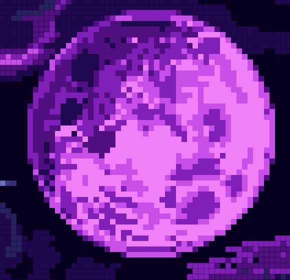 Day #763: Overnight Trip Back Home
I'm honored to have played a small part in creating this piece!
Designed the streetlight pole and the Blood Moon animation.🌗🌔🌕🌖🌗