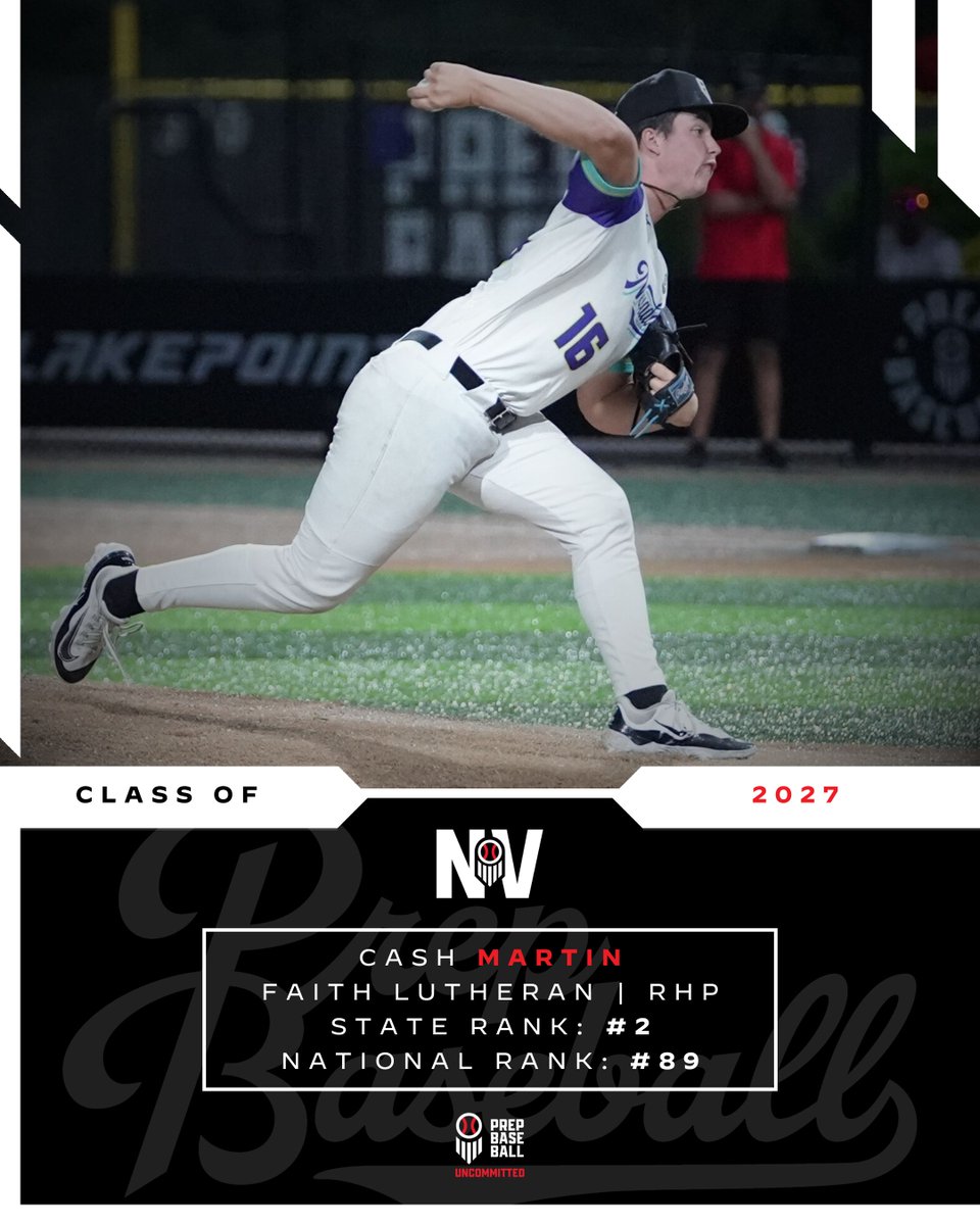 PrepBaseballNV's tweet photo. 𝐍𝐞𝐯𝐚𝐝𝐚 ⏩️ 𝐍𝐚𝐭𝐢𝐨𝐧𝐚𝐥 𝐑𝐚𝐧𝐤𝐢𝐧𝐠𝐬

@ShooterHunt and the Prep Baseball Staff have dropped Updated National Top 500 with 3️⃣ Nevada prospects landing in the Top 150 and 7️⃣ Nevada prospects earning their spot in the Top 500! #BeSeen

Check out where the Nevada prospects landed!
🔗: https://t.co/hZsnTfbbOz

@prepbaseball | @B_HarrisonPBR