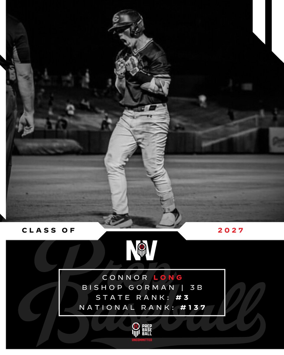 PrepBaseballNV's tweet photo. 𝐍𝐞𝐯𝐚𝐝𝐚 ⏩️ 𝐍𝐚𝐭𝐢𝐨𝐧𝐚𝐥 𝐑𝐚𝐧𝐤𝐢𝐧𝐠𝐬

@ShooterHunt and the Prep Baseball Staff have dropped Updated National Top 500 with 3️⃣ Nevada prospects landing in the Top 150 and 7️⃣ Nevada prospects earning their spot in the Top 500! #BeSeen

Check out where the Nevada prospects landed!
🔗: https://t.co/hZsnTfbbOz

@prepbaseball | @B_HarrisonPBR