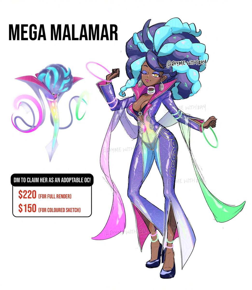 🐙🌀ALRIGHT CHAT IS THIS WHAT YOU WANTED??? 
Gotta show some love for our friend Malamar!! 🫶💚💜