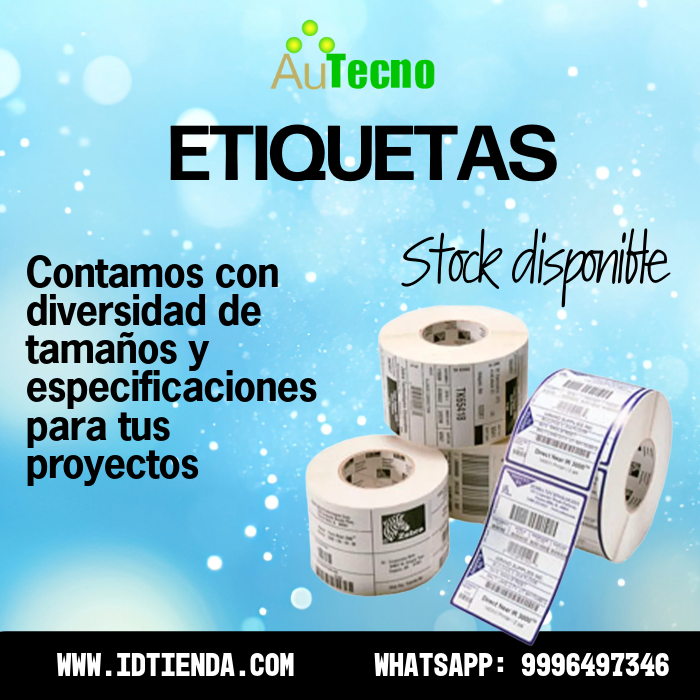 Autecno's tweet image. En #Autecno  encuentras todos los consumibles para tus impresoras de #etiquetas
Contamos con las mejores marcas como #Zebra #TSC #Honeywell y #genericas
Adquiere las tuyas en diferentes versiones como #directthermal #thermaltransfer #bopp y mucho más.
idtienda.com