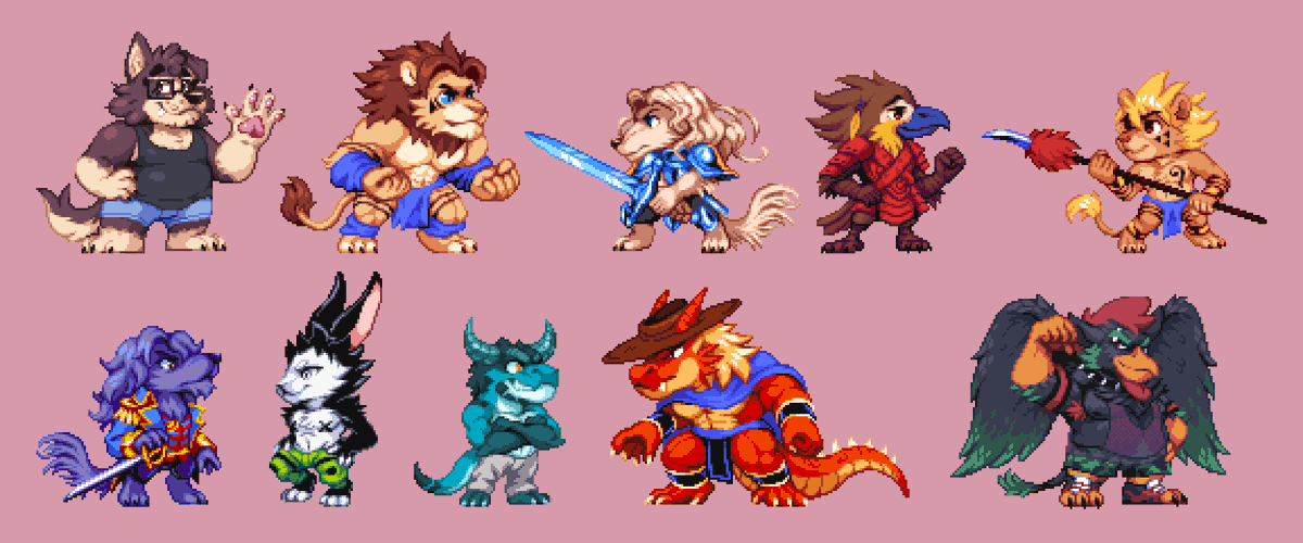 Some recent Pocket Pixelarts I made for different artists, some of them as a thank you for the feedback they gave me, and some others were c0mm1s10ns

#pixelart