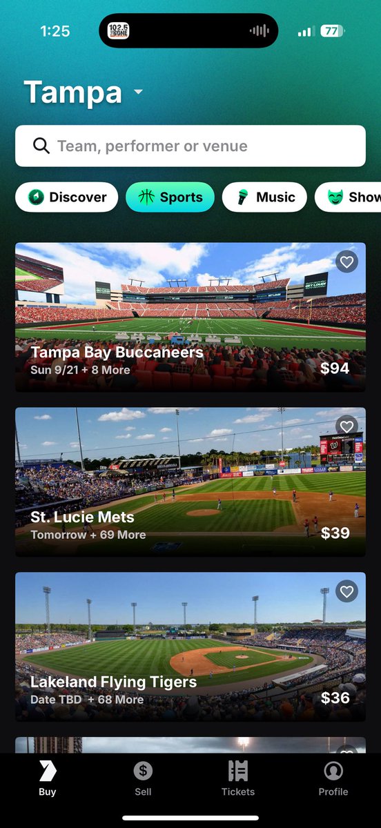 There’s a app called Gametime that’s meant for buying tickets last minute or even after the event started for extra cheap <a href="/TheJohnSenning/">John Senning</a> <a href="/DizzyForMayor/">Gareth"Dizzy"Alexander</a>