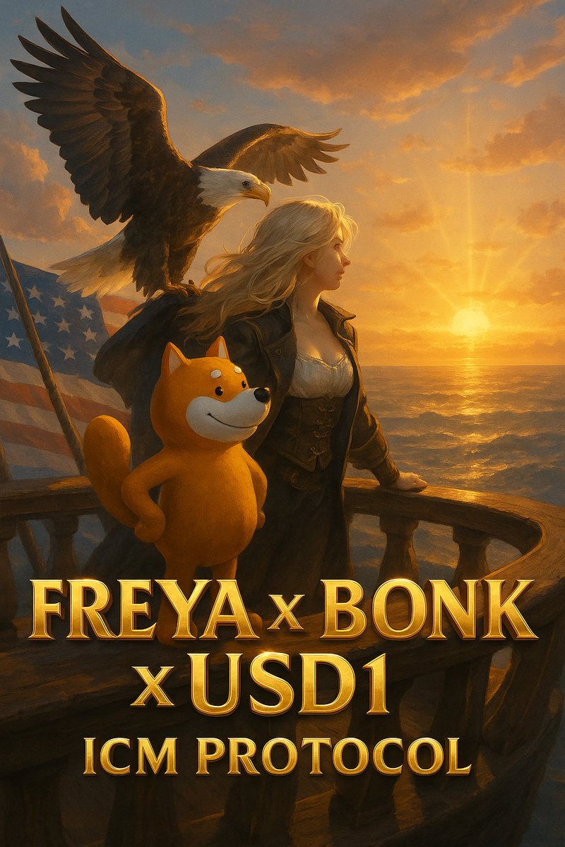 $FREYA — ICM Protocol powered by #USD1, going live shortly on BonkFun.

Proud to join force with @bonk_fun, together unlocking the next stage of Internet Capital Markets (ICM) powered by #USD1, Freya Protocol is your one-stop Portal to ICM.

Contract address will be announced