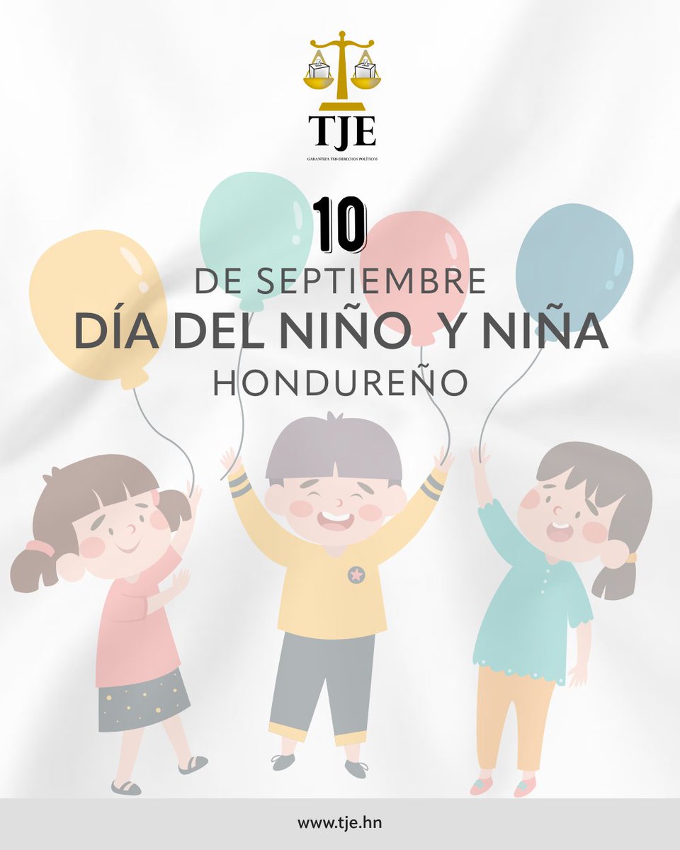 👧👦✨ Hoy celebramos la alegría, inocencia y esperanza que representan nuestros niños y niñas.

Que cada sonrisa nos inspire a construir una sociedad más justa y solidaria, donde los derechos de la niñez siempre sean protegidos.

¡Feliz Día del niño y la niña hondureño! 🎉