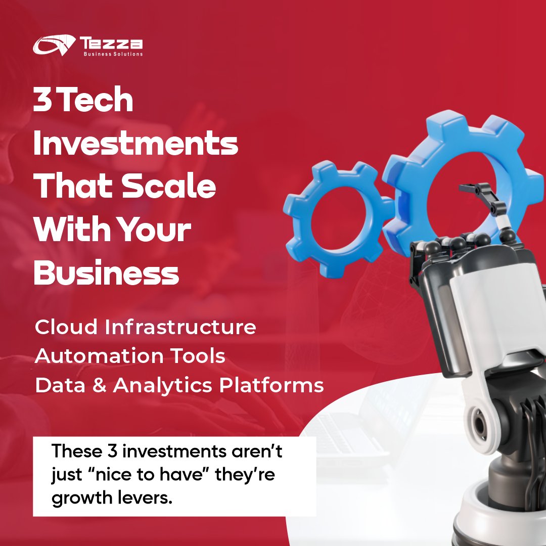 tezza_solutions's tweet image. Tech that scales > tech that looks shiny.
Cloud keeps you flexible.
Automation frees your people.
Data makes your growth smarter.
If it can’t grow with you, it’s a cost, not an investment.
#TezzaSolutions #SmartTech #DigitalGrowth #BusinessTools