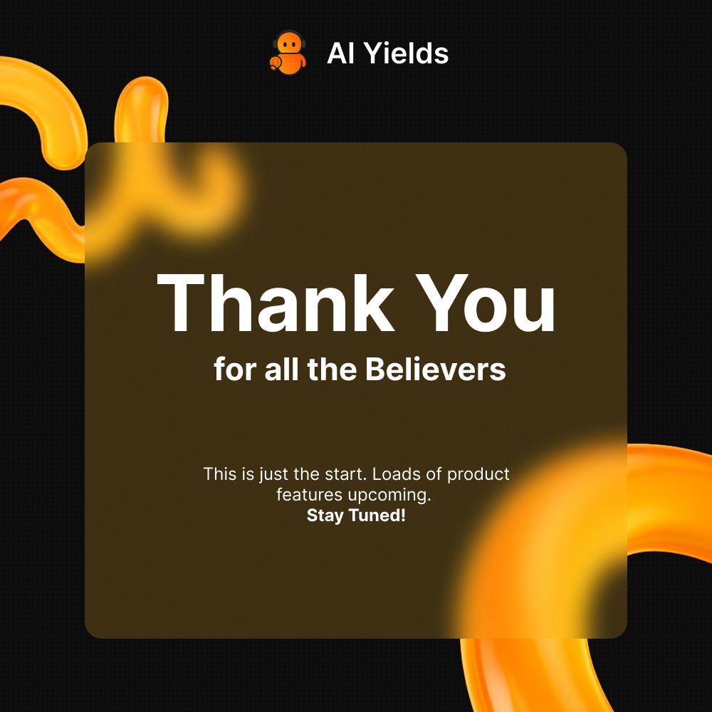 🚀 We’re live on Dexscreener!
CA: 0x8f53e0b6c98aac9c9aa3991a7283fcc0c7cca2aa
Huge thanks to all our believers who backed us from day one 🙌
We’re just getting started, building fast, delivering faster. 

Track us here 👉 dexscreener.com/base/0x8f53e0b…

#AIYields #AYL #DeFi