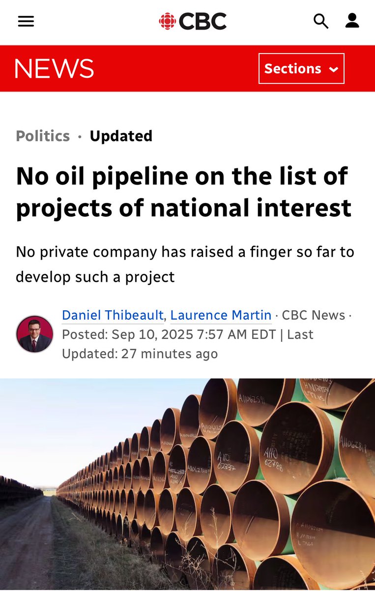 In a not-so-shocking move, pipelines have been left off the list of projects of national importance.

Canada sits on vast natural resources that could make us an energy superpower and create lasting prosperity. 

Instead, the Liberal government shrugs while our competitors