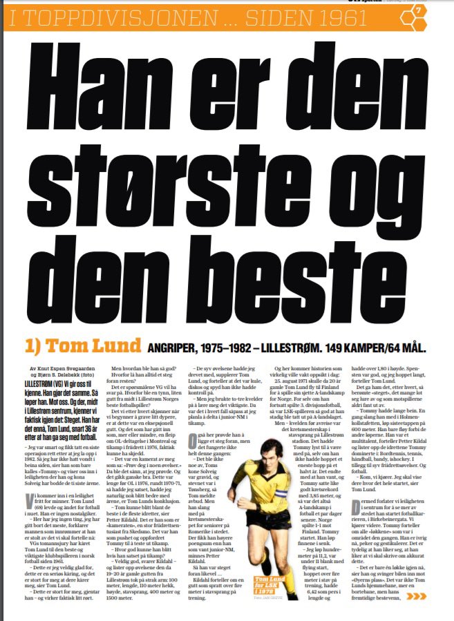 Gratulerer med 75-årsdagen til selveste Tom Lund – en ekte LSK-legende og et ikon i norsk fotball!