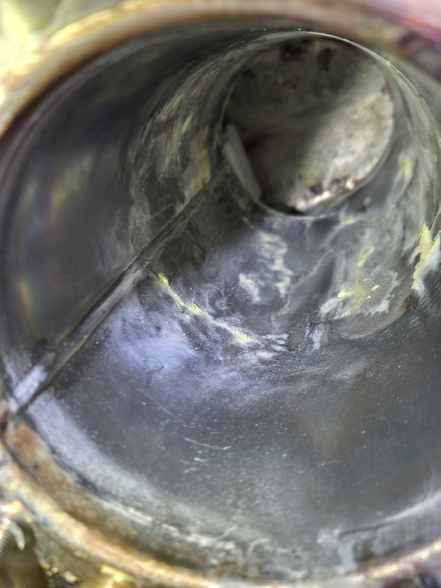 JoeHungloRedux's tweet image. Saving $50 a month on the chemical tablets to clean the steam gen on this combi oven caused the burner chamber to rupture.

This one is a $4200 oopsie.

#ServiceTechLife