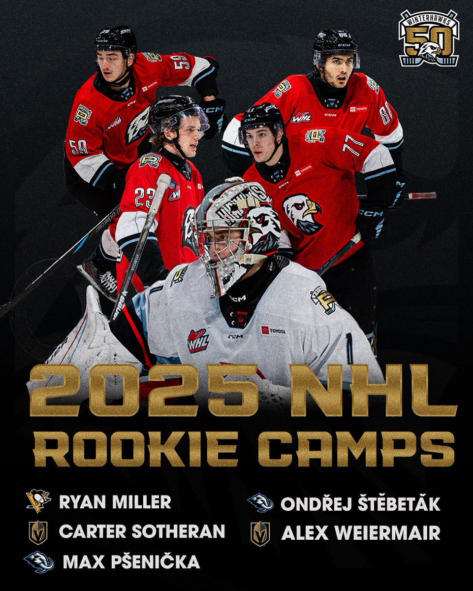 Gone camping ⛺️ 

Five Winterhawks have earned invites to NHL Rookie Camps!

MORE » pdxhwk.us/RookieCamps2025
