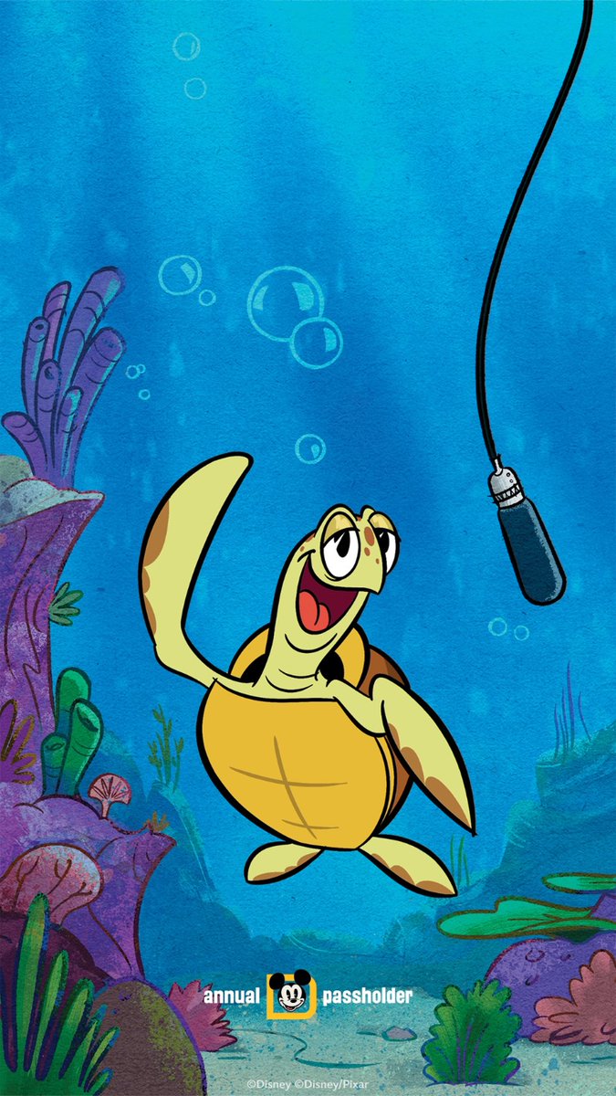 DTVANews's tweet image. First you were all like "whoa", and we were like "whoa", and you were like "whoa..." 🐢 

Check these Crush wallpapers featuring the artwork by Asia Ellington ("Primos") and Paul Rudish ("The Wonderful World of Mickey Mouse" franchise).

#FindingNemo #FindingDory