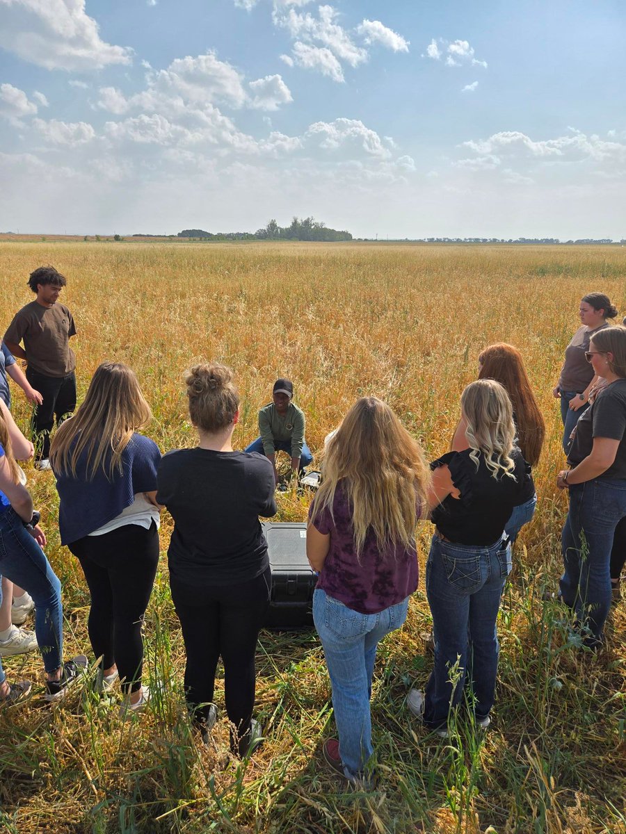 DrBart_Beef's tweet image. Great Pasture Field Lab with #AnimalScience students #ANSC410 #AppliedBeefForageResearch #HandsOnLearning Elizabeth Bamidele @KylieGrimes6 
Katrina Garneau #WaterInfiltration #ForageDynamics #PastureManagement #SoilHealth #HandsOnLearning
@agbiousask