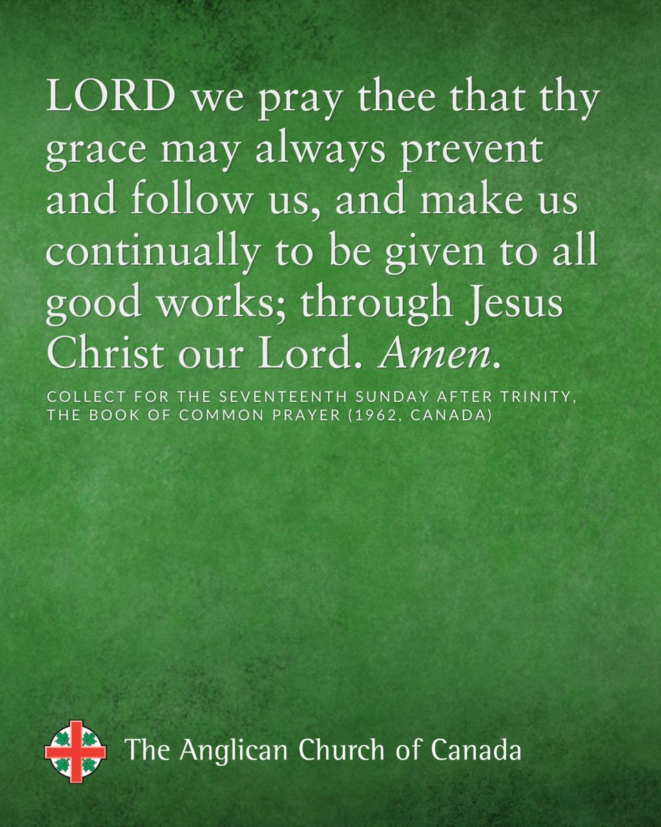 On this the Eighteenth Sunday after Pentecost, may we worship our Creator in sincerity and truth.