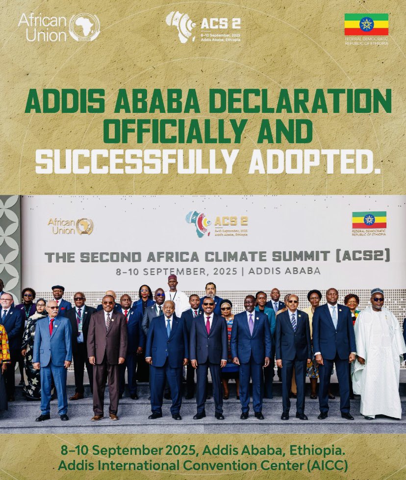 fambasayi's tweet image. It gives me joy to join colleagues in Addis Ababa &amp;amp; celebrate the adoption of the #AddisAbabaDeclaration 

Approx 60% of the Children’s Call to Action &amp;amp; Recommendations are incl in the #Declaration

Elevating children’s #Voice in #ClimateAction

#ClimateJustice
#Financing
#ACS2