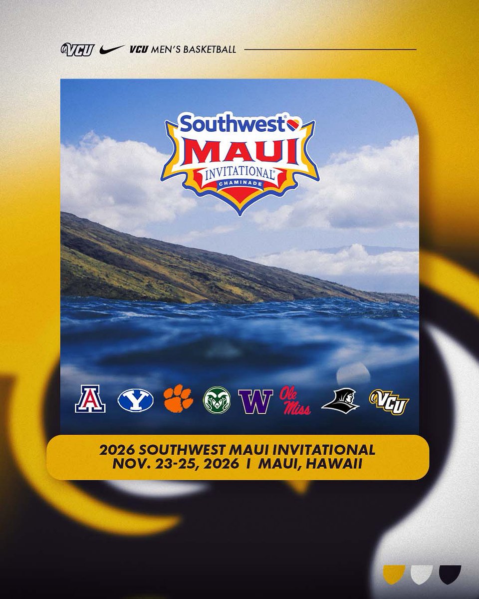 Heading back to Maui in 2026 🏝️🏀

#LetsGoVCU