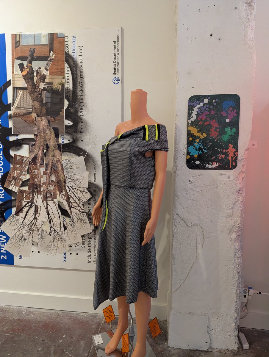 CoCASeattle's tweet photo. Thursday-Saturday September 11-13
Fashion made from safety materials from the "classic elegant" to the "barely there"  Curated by Michiko Tanaka and featuring 26 artists in our exhibition SAFETY/LUCK hours:noon-4pm Thursday. 11am-4pm Friday and Saturday #fashion #contemporaryart https://t.co/z9m9wP08zj